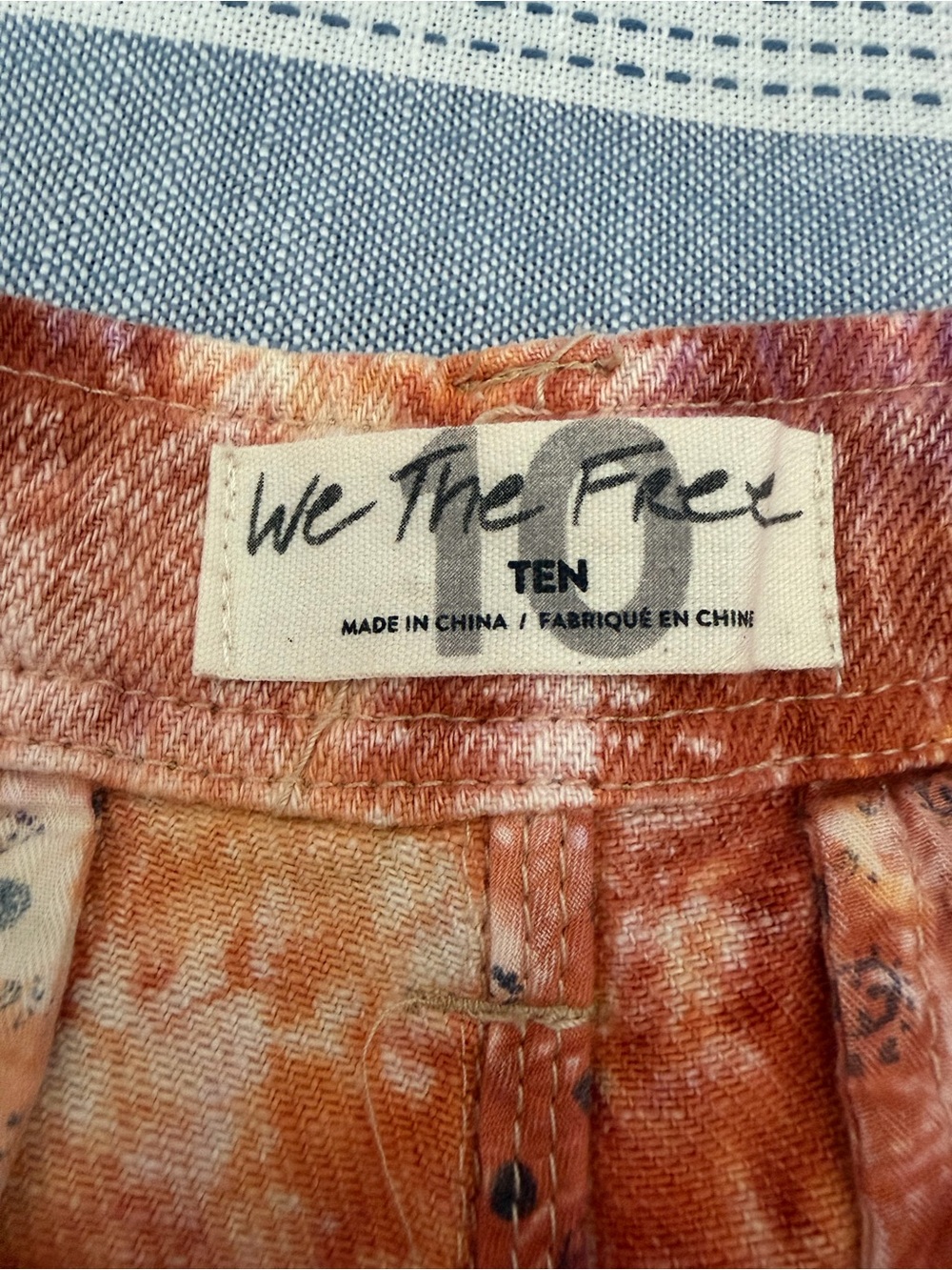 We The Free She’s a Legend Harem Bermuda Shorts- Apricot Tie Dye - Picture 6 of 13